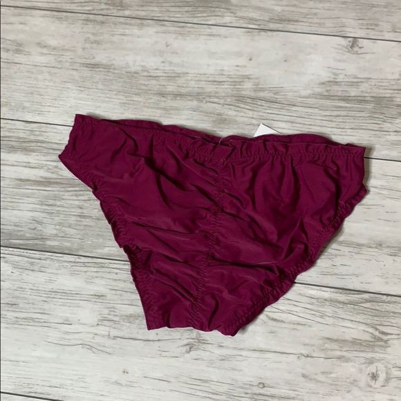 Rue21 Burgundy Cheeky Bikini Bottoms Small NWT - Picture 7 of 7